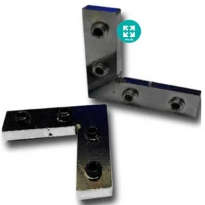 نبشی آهنی مخفی کروماته شیار 8 - 90 درجه (پروفیل 30*30)