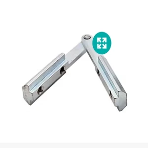 نبشی آهنی لولایی داخلی شیار 6