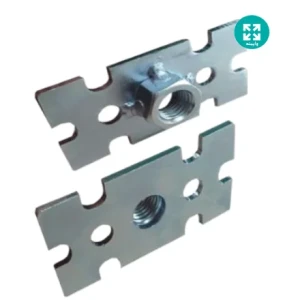 کفی نگهدارنده پایه تراز آهنی با ورق سه میل M14 (پروفیل 40 در 80 )