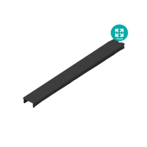 زه شیار پر کن مشکی پروفیل آلومنیوم مهندسی  شیار 6