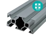 پروفیل آلومینیوم شیاردار صنعتی 20 در 40 نقره ای