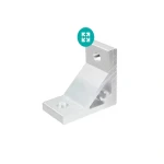 نبشی لچكی دار آلومينيومی 90 درجه 20 در 20