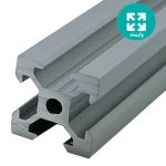 پروفیل آلومینیوم شیاردار صنعتی 20 در 20 نقره ای V-SLOT (پروفیل وی اسلات)