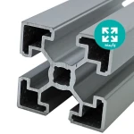  پروفیل آلومینیوم شیاردار صنعتی 45 در 45 متوسط