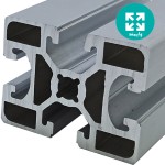 پروفیل آلومینیوم شیاردار صنعتی 45 در 60 متوسط