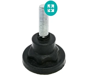 پایه تراز کفی 40mm پلاستیکی M8x28