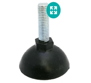 پایه تراز کفی 60mm پلاستیکی M10x44