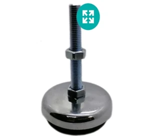 پايه تراز كفی 90mm فلزی ضد لرزش  M14x99