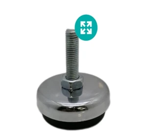 پايه تراز  كفی 60mm فلزی ضد لرزش M10x40