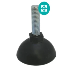 پایه تراز کفی 60mm پلاستیکی M12x40