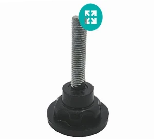 پایه تراز کفی 60mm پلاستیکی M12x60