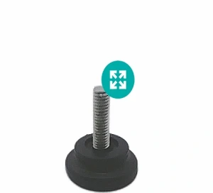 پایه تراز  کفی 30mm پلاستیکی M6x20