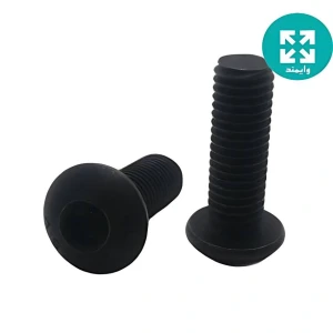 پیچ آلن قارچی مشکی M6x15