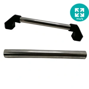 لوله استیل دستگیره پلاستیکی (قطر 19میلیمتر)