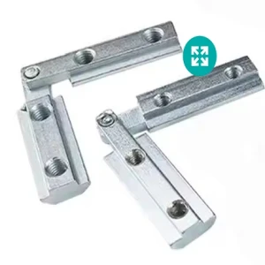 نبشی آهنی لولایی پهلویی شیار 10 (45*45)