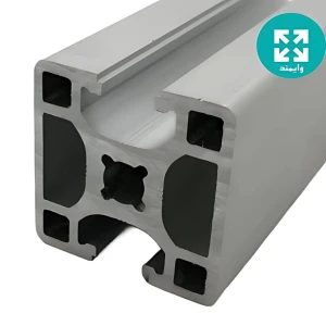 پروفیل آلومینیویم شیاردار صنعتی 40 در 40 دو طرف بسته CH سنگین