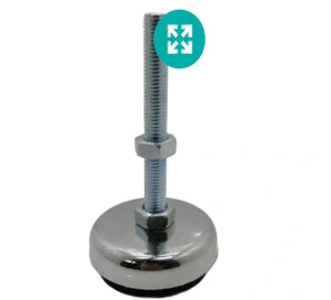 پایه تراز 60mm فلزی ضد لرزشM10X80