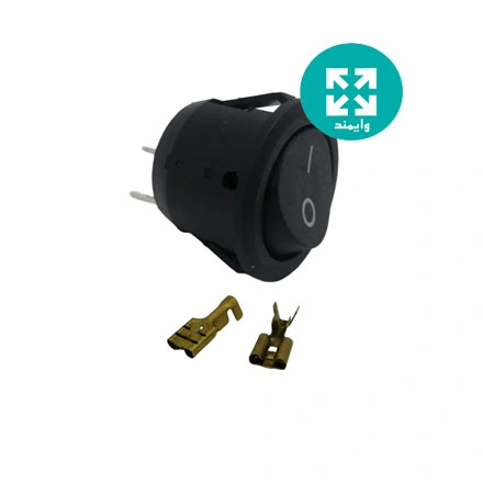 کلید گرد توکارهمراه فیش مادگی