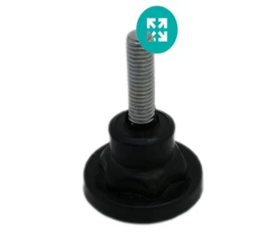 پایه تراز کفی 40mm پلاستیکی M8x37