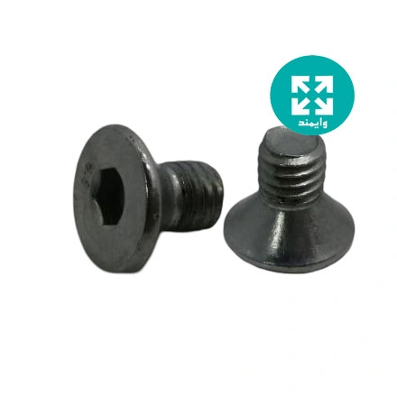 پیچ سر خزینه نقره ای M6x10