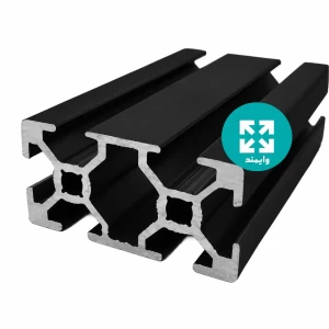 پروفیل آلومینیوم شیار دار صنعتی 30 در60 مشکی